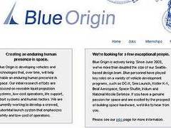 Скриншот сайта компании Blue Origin Скриншот сайта компании Blue Origin