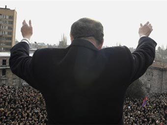 Митинг оппозиции в Армении. Фото AFP