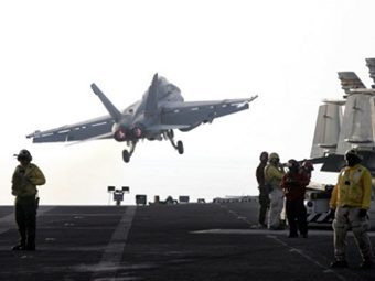 F/A-18C Hornet    " . ".  ©AFP