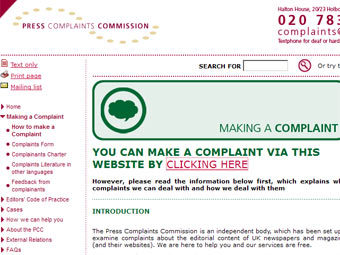   Press Complaints Commission
