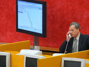 На бирже ММВБ. Фото ©AFP