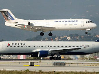  Air France  Delta.  ©AFP