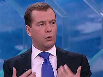 Дмитрий Медведев. Кадр телеканала "Россия 24"