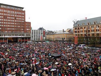 Акция в Осло. Фото Reuters