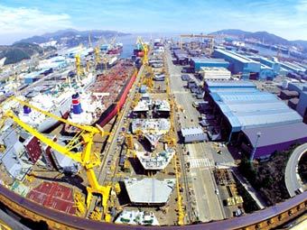 Верфь Daewoo Shipbuilding. Фото с сайта Korea Times