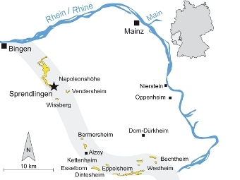 Схема расположения мест раскопок и геологических формирований. Иллюстрация из статьи авторов Böhme et al.