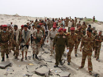Йеменские военнослужащие в Зинджибаре. Фото Reuters