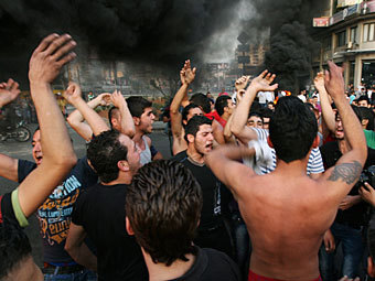 Акция протеста в Бейруте. Фото Reuters