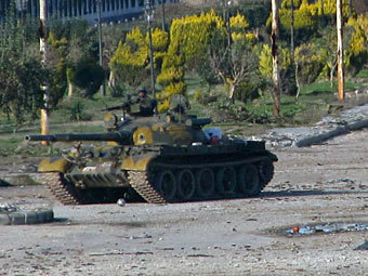 Танк сирийской армии. Фото Reuters 
