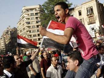 Участники акции протеста в Каире. Фото ©AFP
