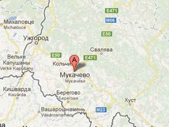Село Павшино на карте Уераины. Изображение с сайта maps.google.ru