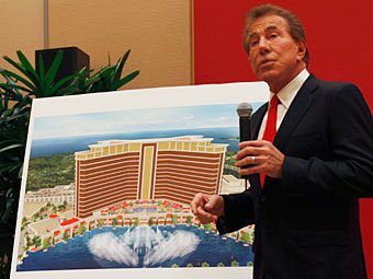 Стив Уинн на презентации проекта казино в Макао. Фото Reuters