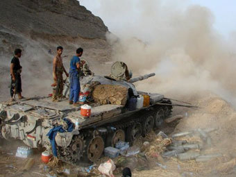 Танк йеменской армии. Фото ©AFP