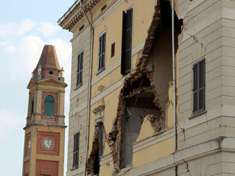 Последствия землетрясения на севере Италии. Фото Reuters