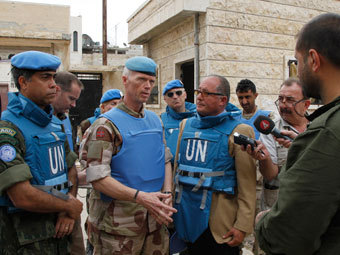 Наблюдатели ООН в Сирии. Фото Reuters